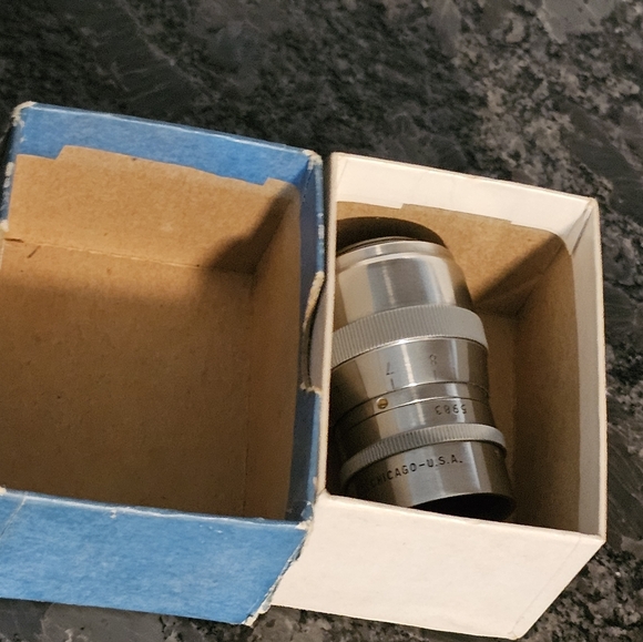 Bell & Howell Super Comat 1.5" f/3.5 Vintage D Mount Movie Camera Lens With Box - Picture 11 of 11